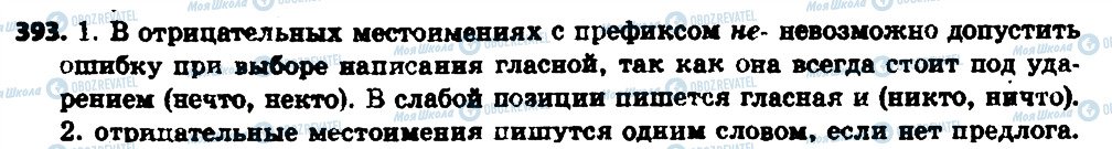 ГДЗ Російська мова 6 клас сторінка 393