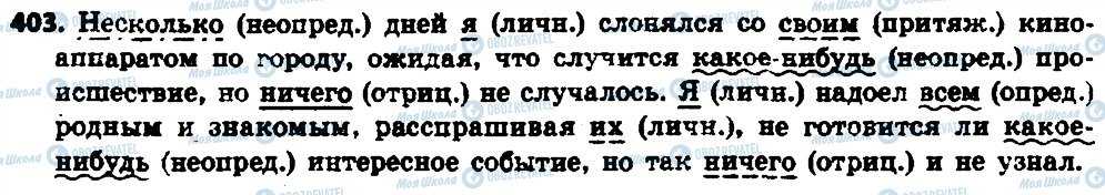 ГДЗ Російська мова 6 клас сторінка 403