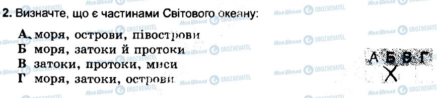 ГДЗ Географія 6 клас сторінка 2