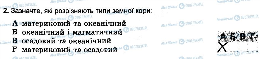 ГДЗ Географія 6 клас сторінка 2