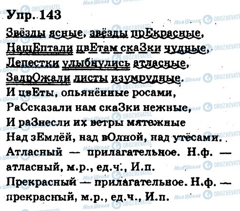 ГДЗ Російська мова 6 клас сторінка 143