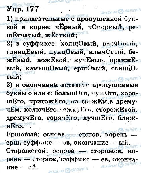 ГДЗ Русский язык 6 класс страница 177