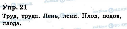 ГДЗ Російська мова 6 клас сторінка 21