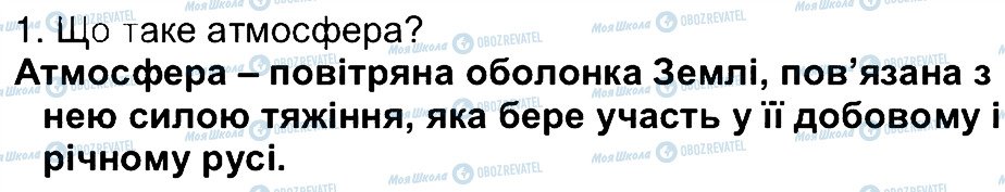 ГДЗ Географія 6 клас сторінка 1