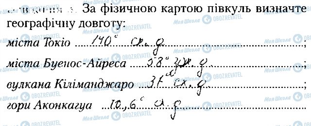 ГДЗ Географія 6 клас сторінка ст12завд3