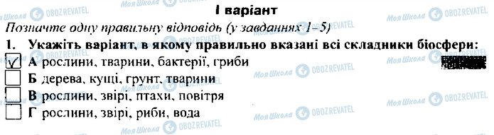 ГДЗ Географія 6 клас сторінка 1