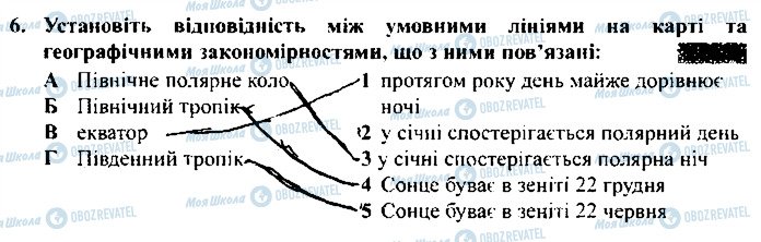 ГДЗ Географія 6 клас сторінка 6