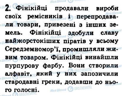 ГДЗ Історія 6 клас сторінка 2