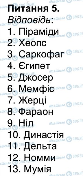 ГДЗ Історія 6 клас сторінка 5