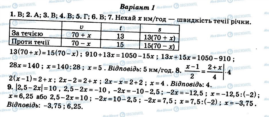 ГДЗ Математика 6 клас сторінка КР11