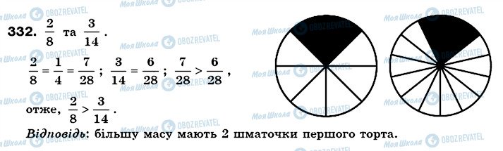 ГДЗ Математика 6 класс страница 332