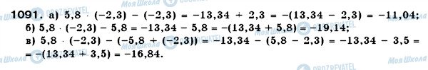 ГДЗ Математика 6 класс страница 1091