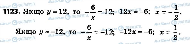 ГДЗ Алгебра 7 клас сторінка 1123