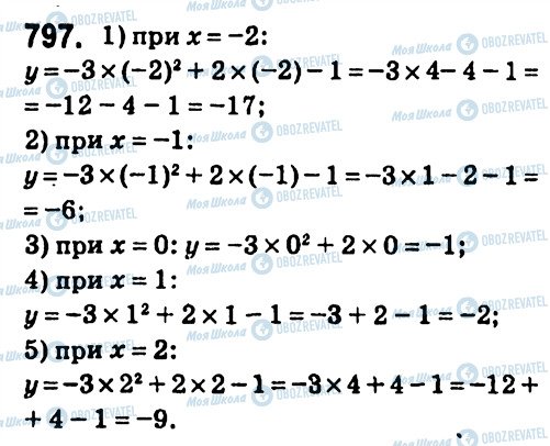 ГДЗ Алгебра 7 клас сторінка 797