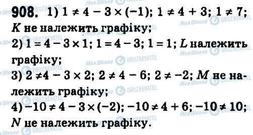 ГДЗ Алгебра 7 клас сторінка 908