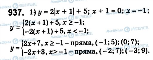 ГДЗ Алгебра 7 класс страница 937