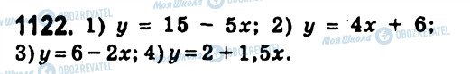 ГДЗ Алгебра 7 класс страница 1122