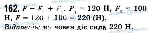 ГДЗ Фізика 7 клас сторінка 162