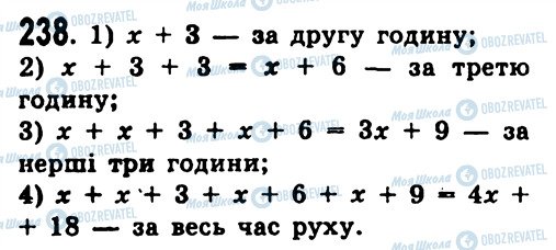 ГДЗ Алгебра 7 клас сторінка 238