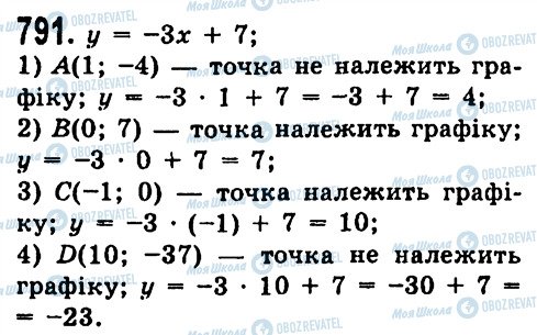 ГДЗ Алгебра 7 клас сторінка 791