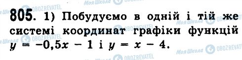 ГДЗ Алгебра 7 клас сторінка 805