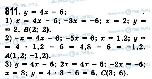 ГДЗ Алгебра 7 класс страница 811