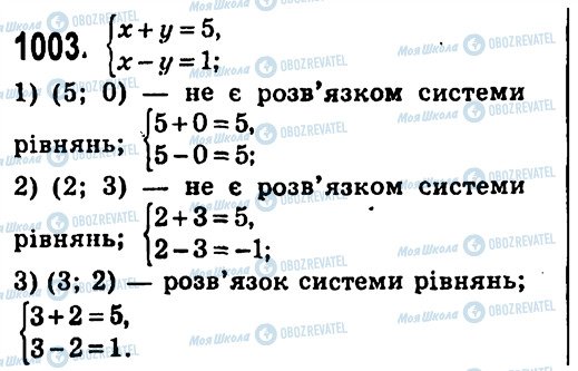 ГДЗ Алгебра 7 класс страница 1003