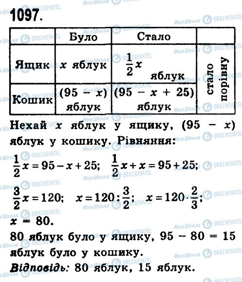 ГДЗ Алгебра 7 клас сторінка 1097