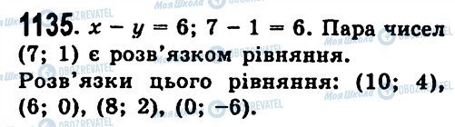ГДЗ Алгебра 7 клас сторінка 1135