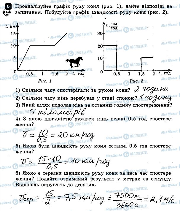 ГДЗ Фізика 7 клас сторінка 6