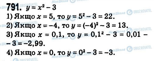 ГДЗ Алгебра 7 клас сторінка 791