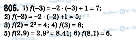 ГДЗ Алгебра 7 класс страница 806