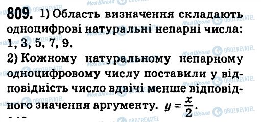 ГДЗ Алгебра 7 клас сторінка 809