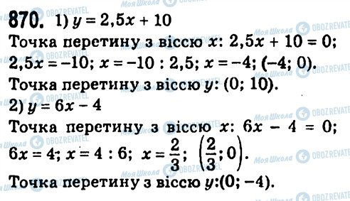 ГДЗ Алгебра 7 клас сторінка 870