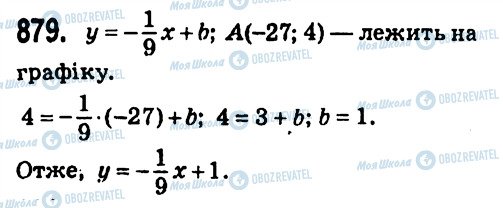 ГДЗ Алгебра 7 клас сторінка 879