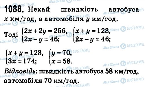 ГДЗ Алгебра 7 класс страница 1088