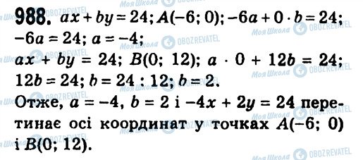 ГДЗ Алгебра 7 класс страница 988