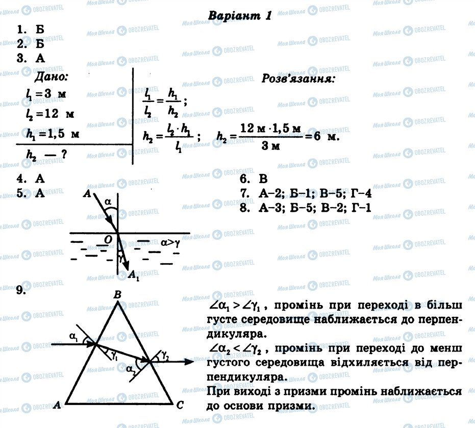 ГДЗ Фізика 7 клас сторінка КР3