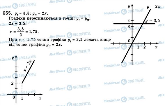 ГДЗ Алгебра 7 класс страница 855