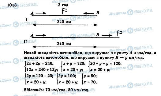 ГДЗ Алгебра 7 класс страница 1013