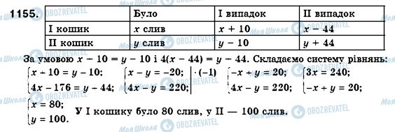 ГДЗ Алгебра 7 клас сторінка 1155