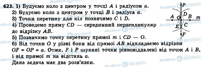 ГДЗ Геометрія 7 клас сторінка 623