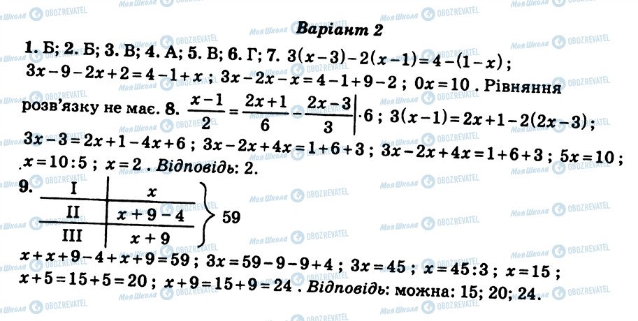 ГДЗ Алгебра 7 класс страница КР1