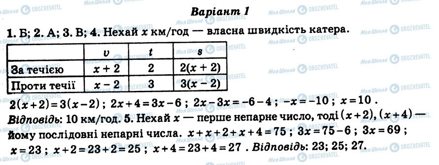 ГДЗ Алгебра 7 клас сторінка СР2