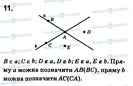 ГДЗ Геометрія 7 клас сторінка 11