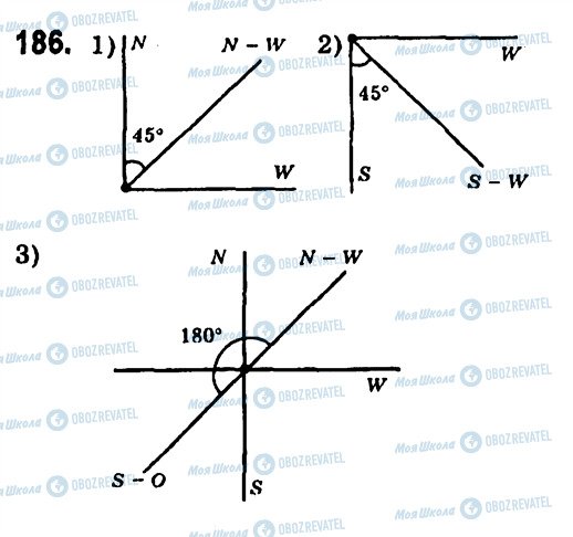 ГДЗ Геометрія 7 клас сторінка 186