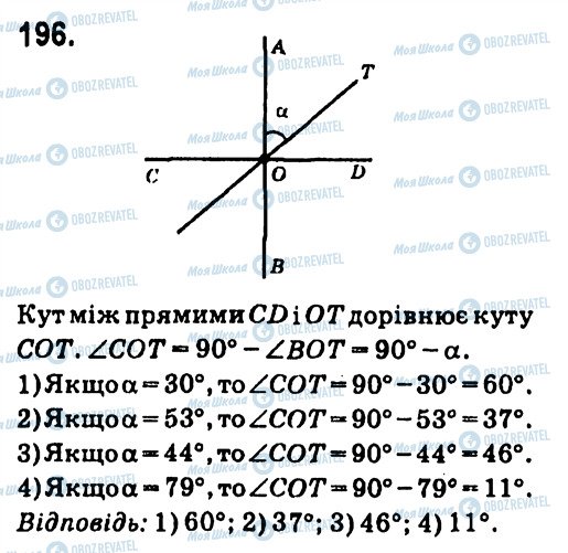 ГДЗ Геометрия 7 класс страница 196