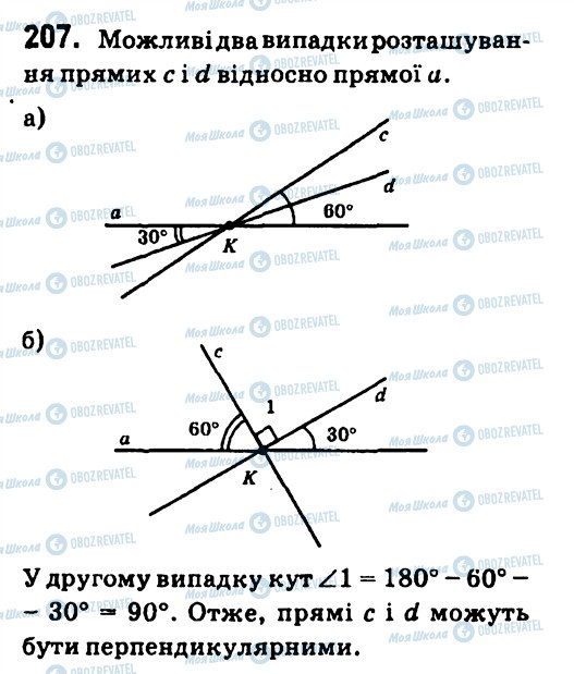 ГДЗ Геометрія 7 клас сторінка 207