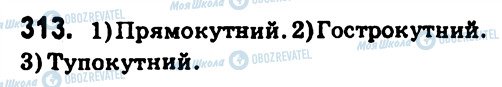 ГДЗ Геометрія 7 клас сторінка 313