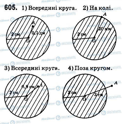 ГДЗ Геометрія 7 клас сторінка 605